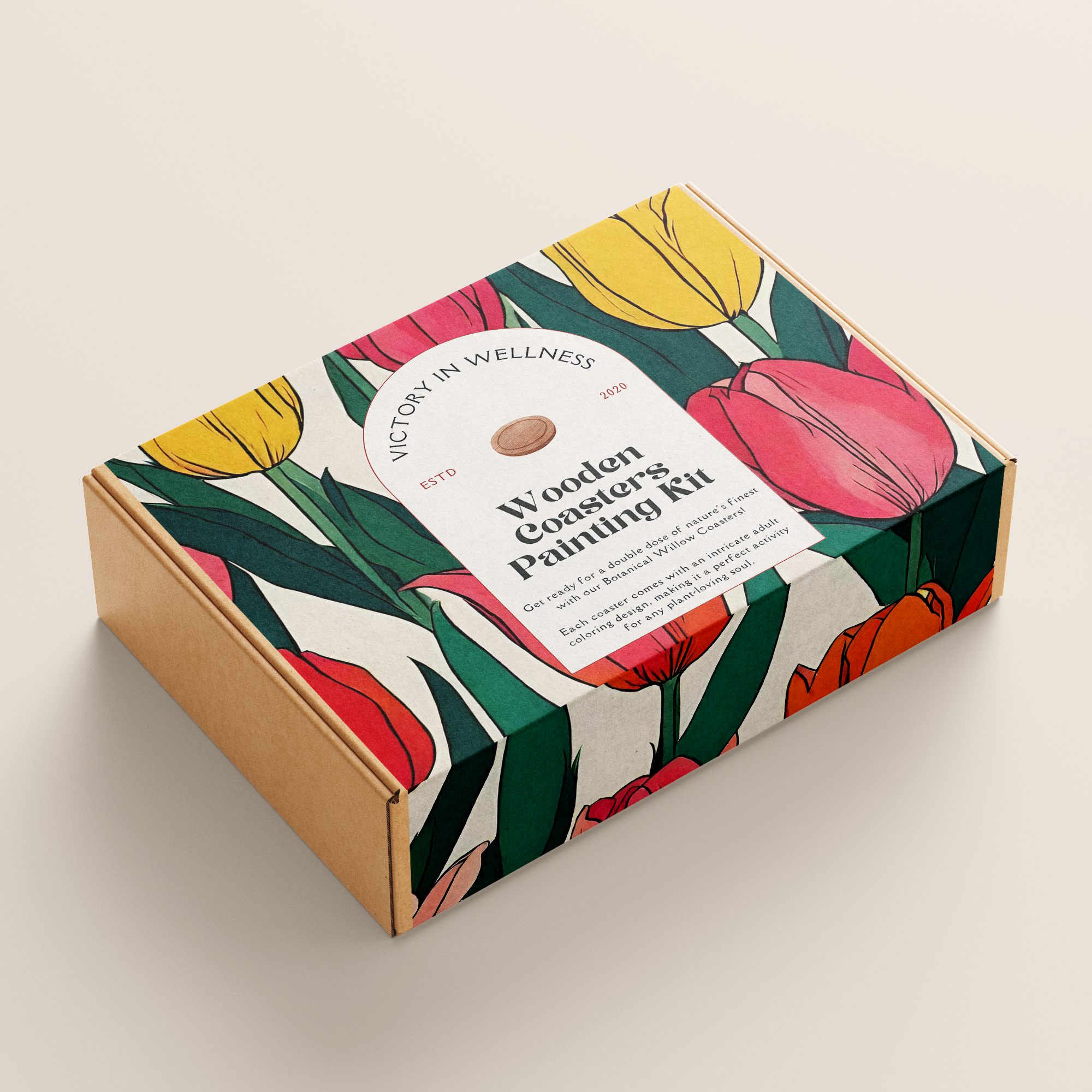 Botanical Willow Coasters with Adult Coloring Designs, Nature-Inspired Coloring Activity, Home Decor | by Victory In Wellness